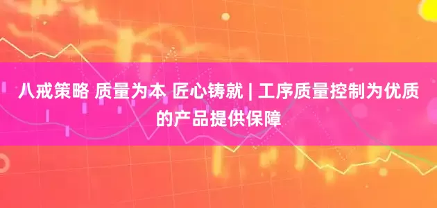 八戒策略 质量为本 匠心铸就 | 工序质量控制为优质的产品提供保障